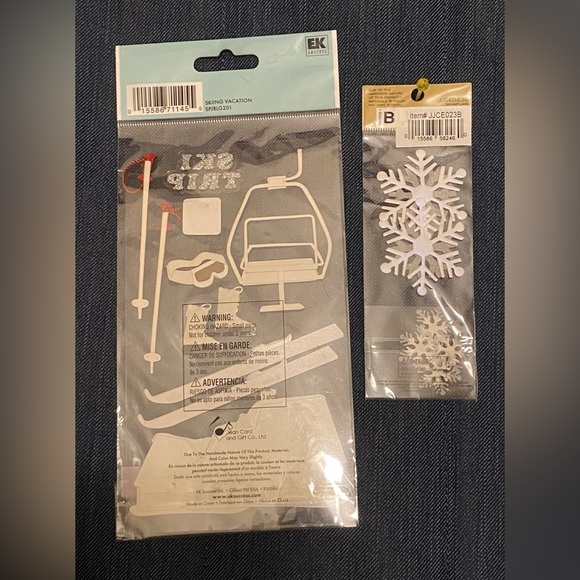 JOLEE’s BOUTIQUE 3D Dimensional Stickers; Skiing Vacation & Snowflake; RARE; NWT - Picture 2 of 5